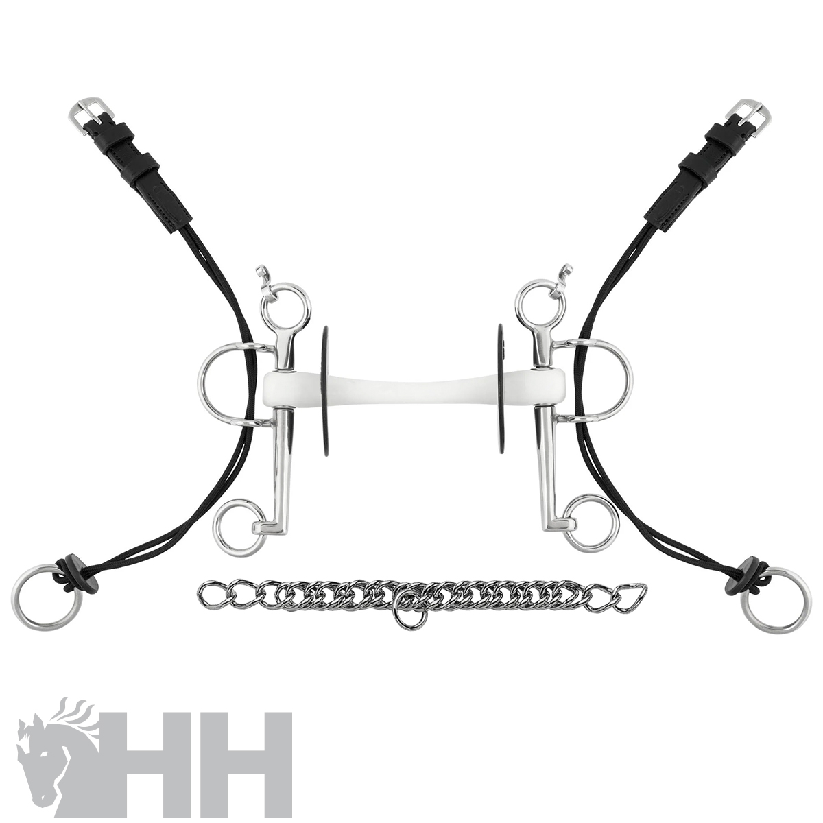 FREIO SPRENGER NATHE PELHAM ELEVADOR PERNA 7cm EMBOCADURA FLEXÍVEL