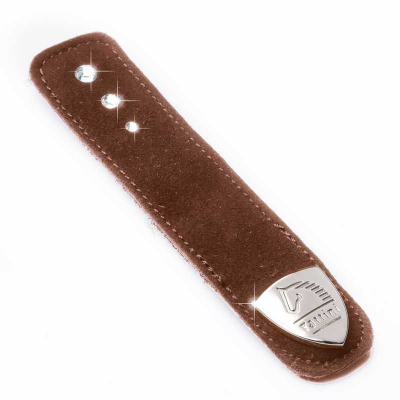 Tira intercambiável de veludo com 3 cristais Swarovski