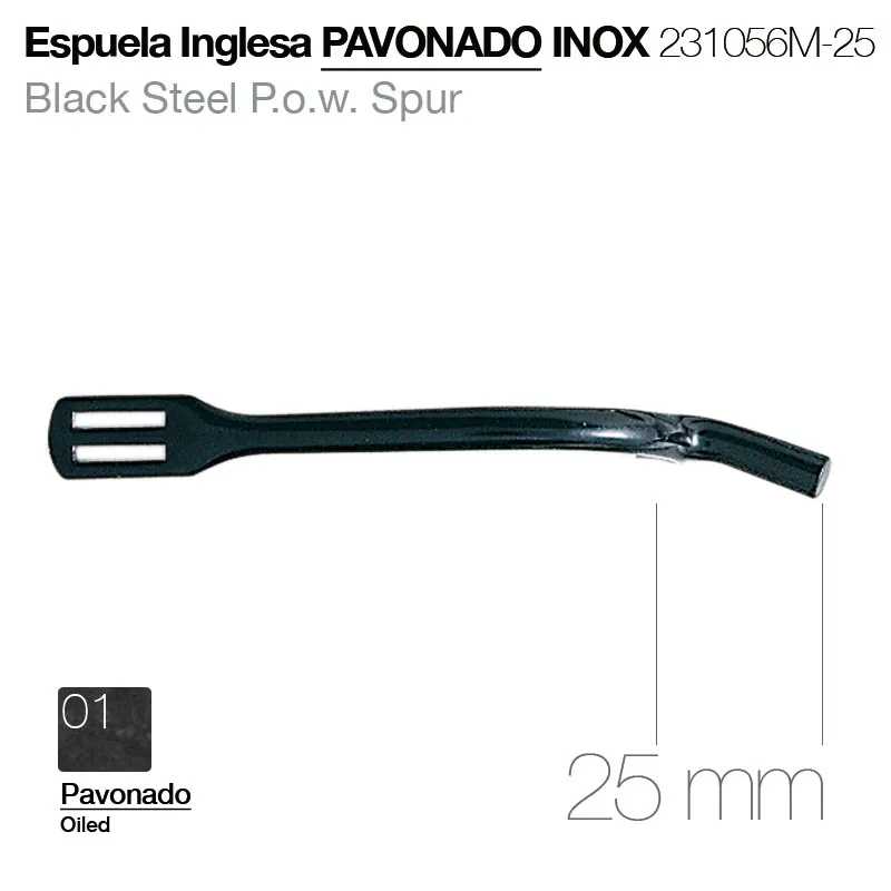 ESPORA INGLESA OXIDADA INOX.231056M-25