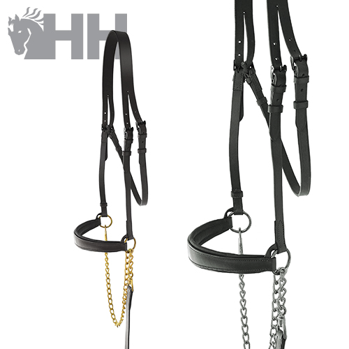 CABEÇADA PRESENTLOROS HH ECO COURO COM CORRENTE SEM TESTEIRA