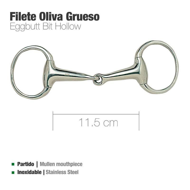 BRIDÃO OLIVA INOX GROSSO 219301 10.5CM