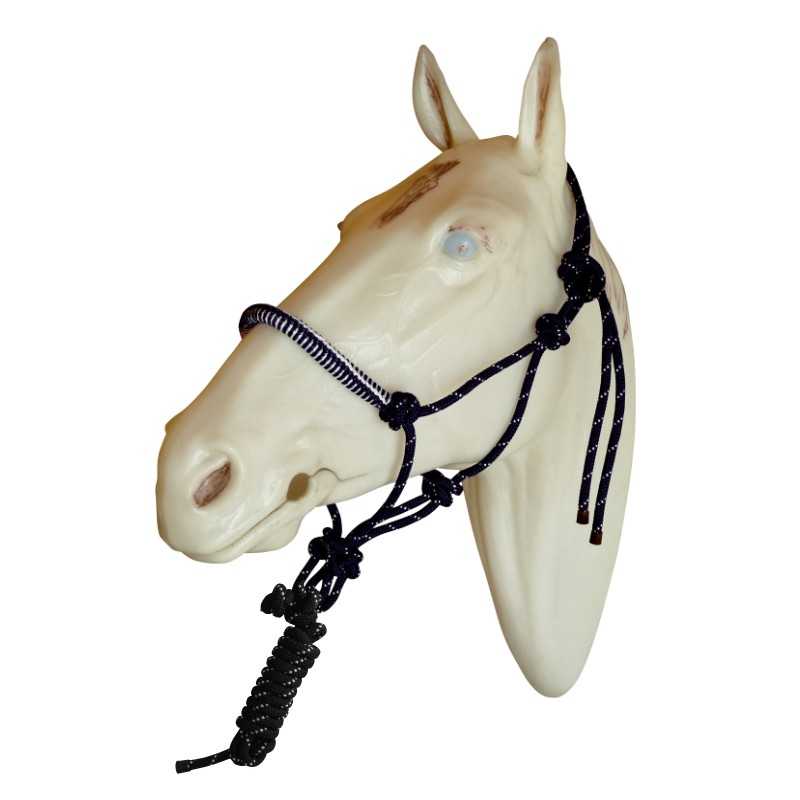 CABEÇÃO DE CORDA com focinheira forrada com prisão