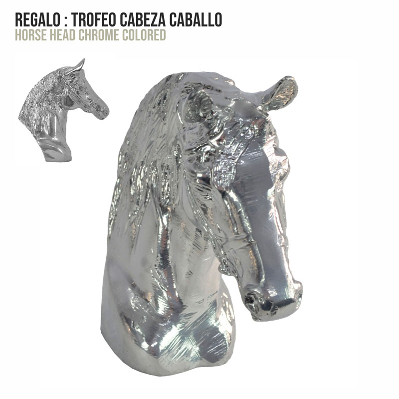 BRINDE TROFEU  CABEÇA  CAVALO 20x17x8