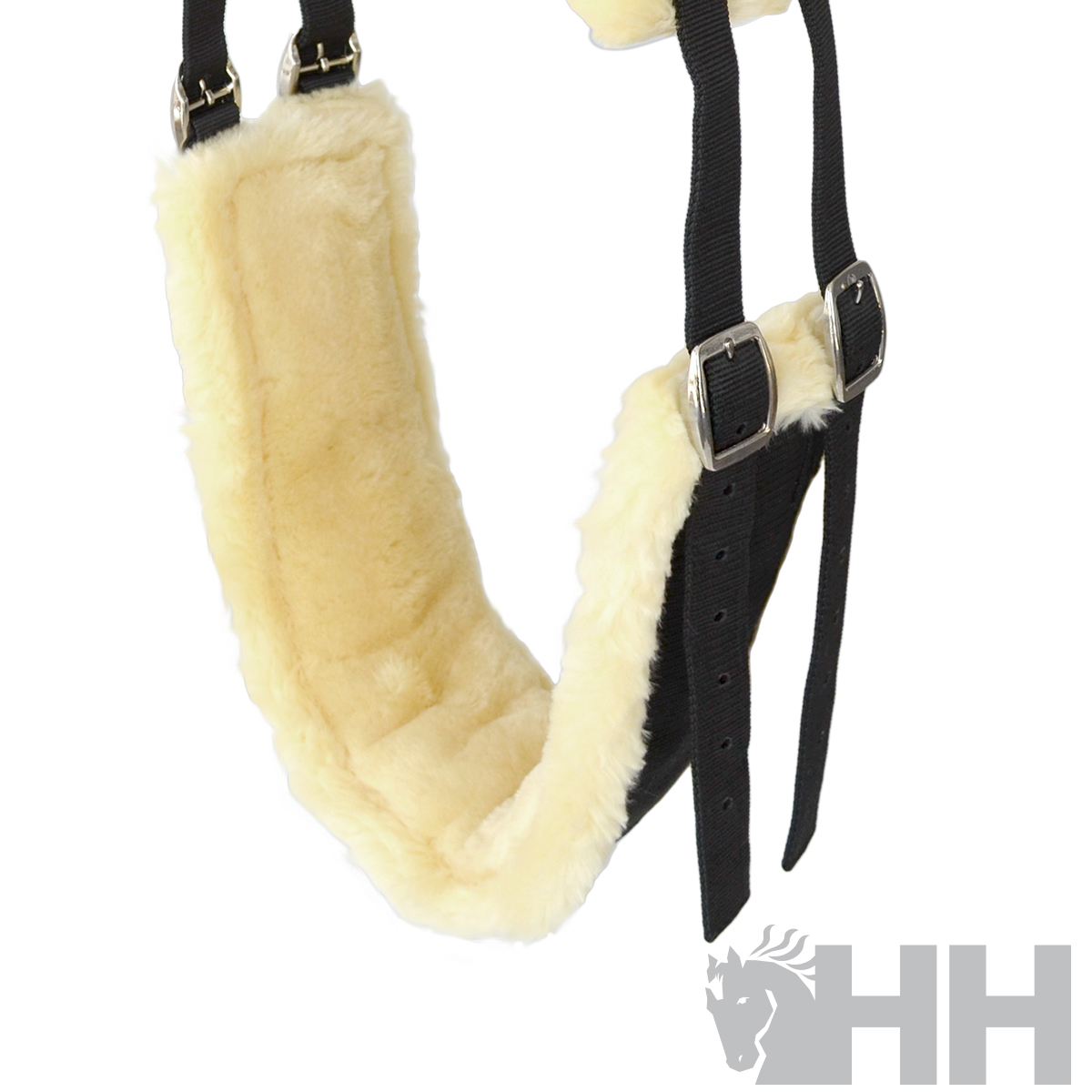 CILHÃO HH DRESSAGE NYLON/BORREGO