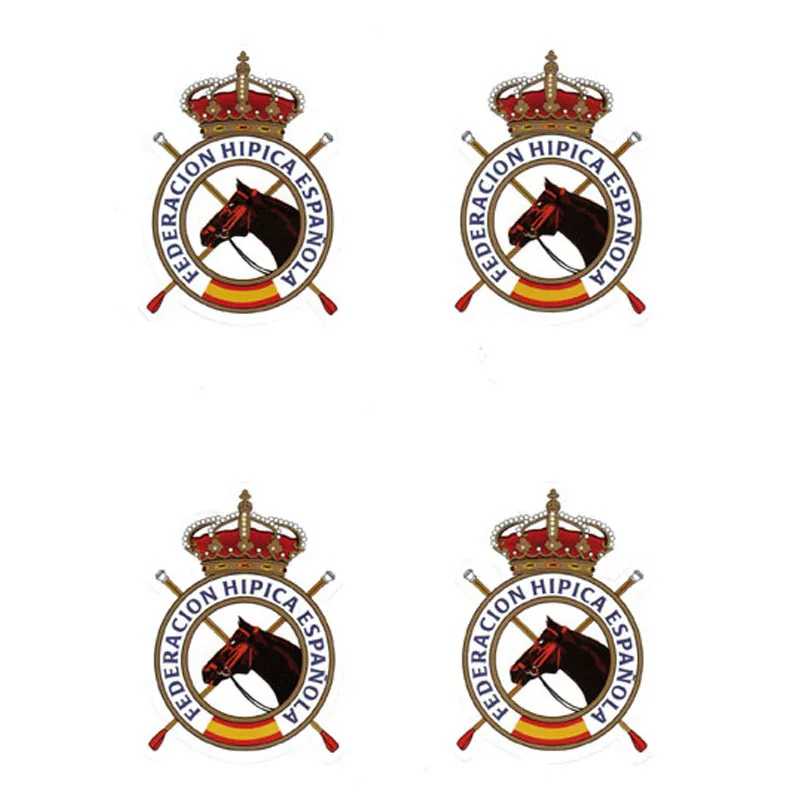 AUTOCOLANTE REAL FEDERAÇÃO HÍPICA ESPANHOLA PARA EXTERIOR