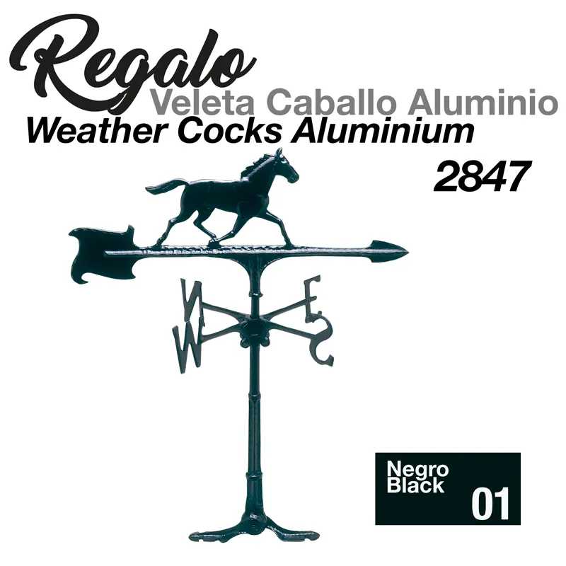 : V CAVALO ALUMINIO PRETO 2847