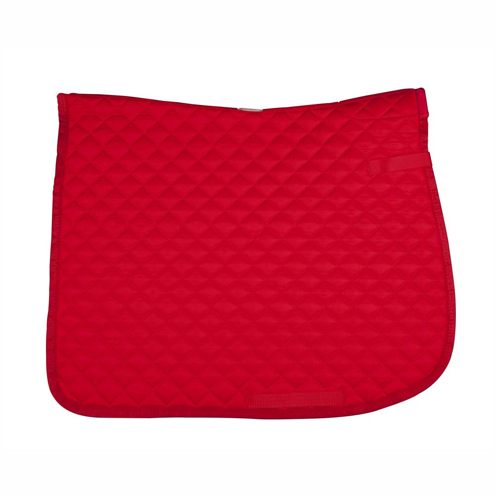 Tapete de sela vermelho com padrão acolchoado em losangos