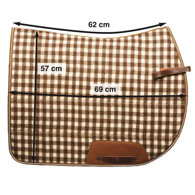 Suadouro modelo camarguês em lã/ com cordão de couro Marjoman (Modelo 2)