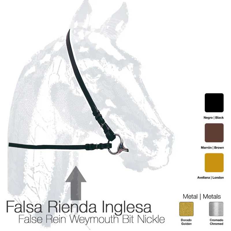 FALSA-RÉDEA INGLESA COURO CASTECUS