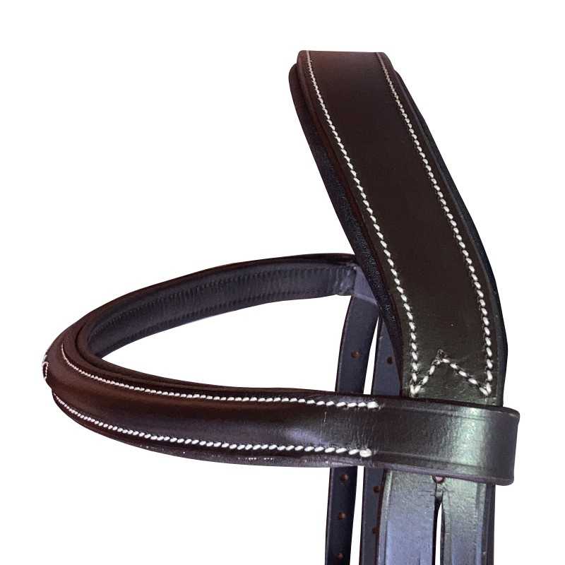 Cabeçada para bridão com focinheira sueca larga