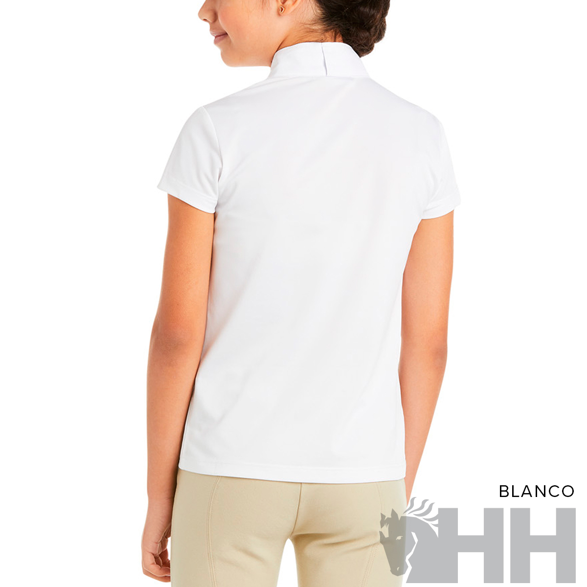 POLO CONCURSO ARIAT APTOS MANGA CURTA MENINA