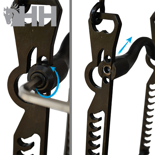 FREIO ROLDAN MAESTRO COM BARRA INFERIOR RETA E 4 EMBOCADURAS