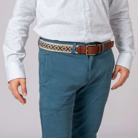 CALÇAS CHINO CLASSIC AZUL DUCATI