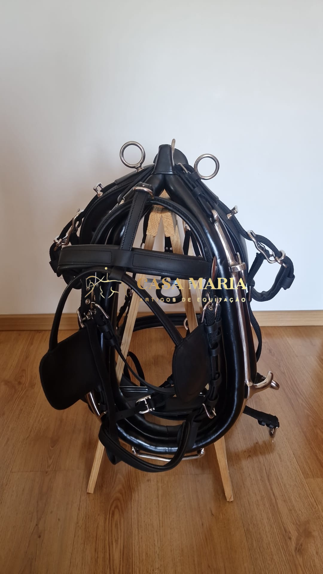 Arreios De Atrelagem C/ Coelheira e Engate Rápido - Pónei