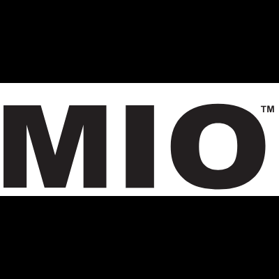 Logótipo MIO preto em fundo branco