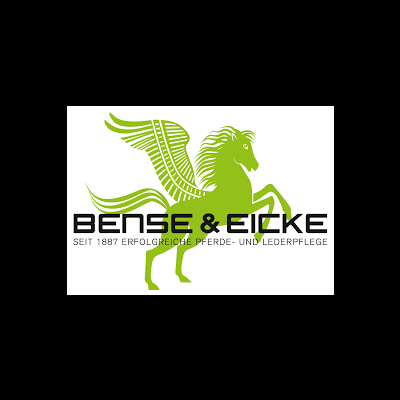 Logótipo da marca BENSE & EICKE com um cavalo alado verde