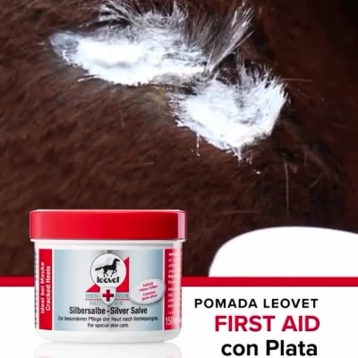 POMADA LEOVET FIRST AID COM PRATA