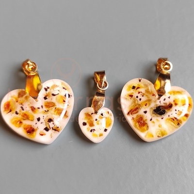 Coração Médio C/Cordão Umbilical ou Cinzas