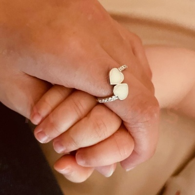 Anel Dois Corações