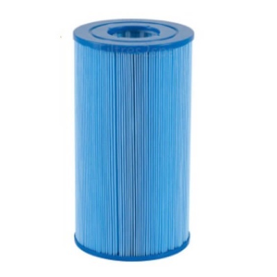 Cartucho filtro cilíndrico azul com pregas verticais