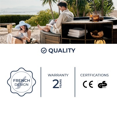 SPA portátil NETSPA OCTOPUS 6 lugares com móveis