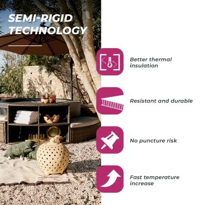 SPA portátil NETSPA OCTOPUS 6 lugares com móveis