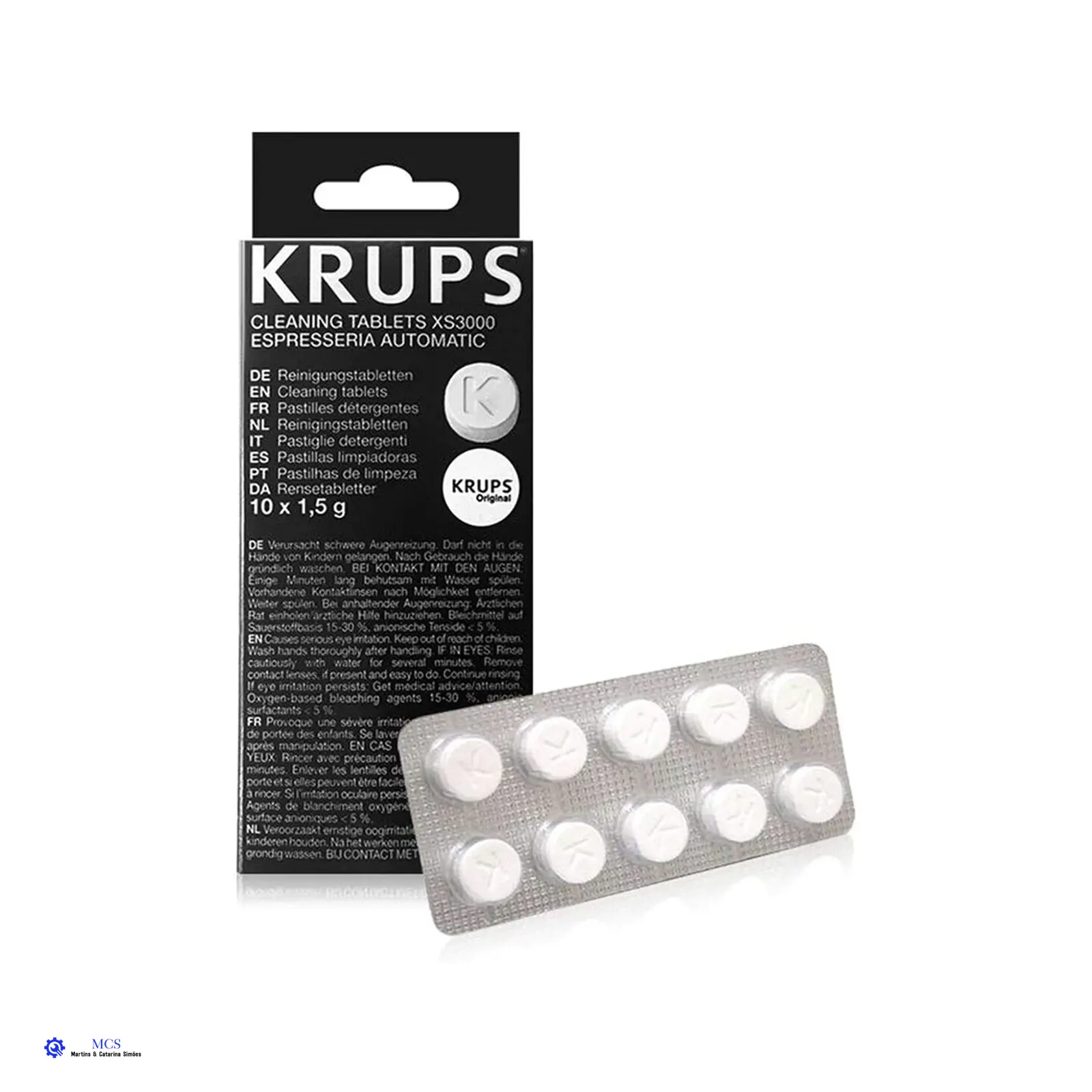 Pastilhas Limpeza maquina café Krups XS3000