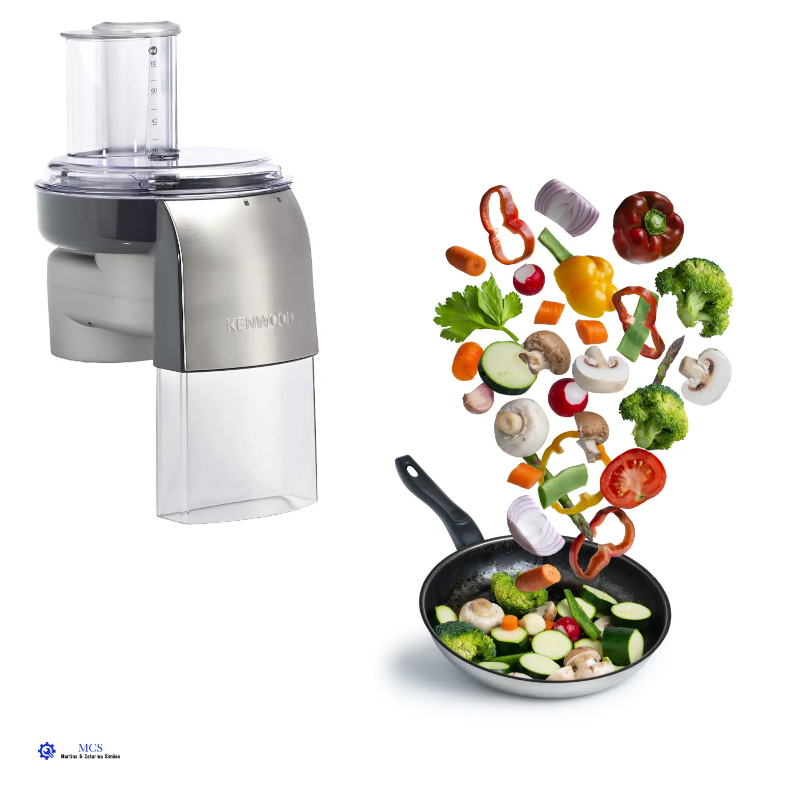 Cortador de alimentos de alta velocidade Kenwood AT340