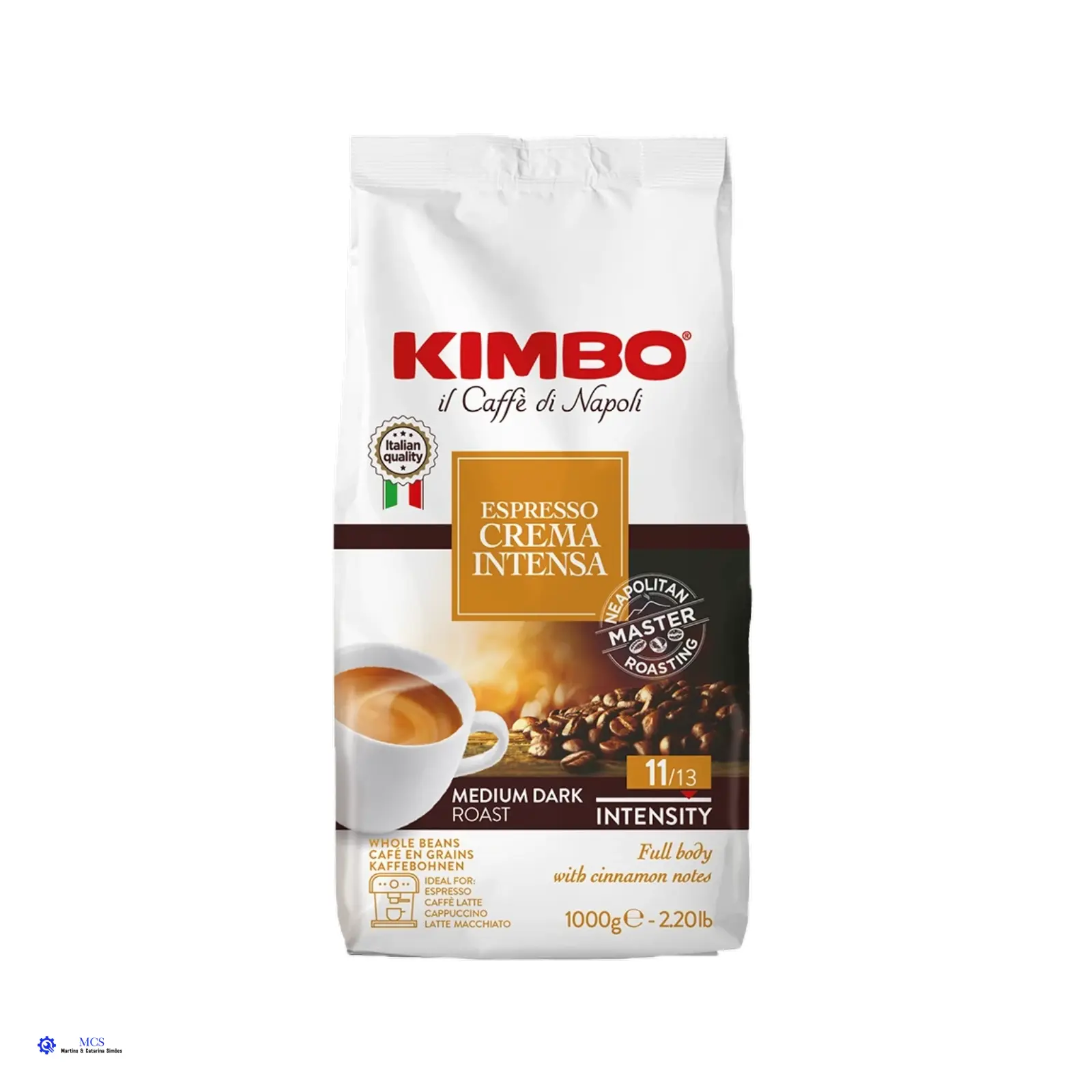 Café Grão Kimbo Espresso Crema Intensa Café Grão Kimbo Espresso Crema Intensa