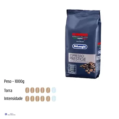 Café em Grão De’Longhi Kimbo Prestige – Blend 65% Arabica