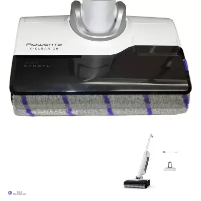 Rowenta X-Clean 10 GZ7035WO – Máquina de Limpeza 2 em 1 | Lava e Aspira | Sem Fios | Autonomia 60 min | Auto-limpeza