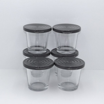 Copos com Tampa em silicone para Moulinex Cookeo