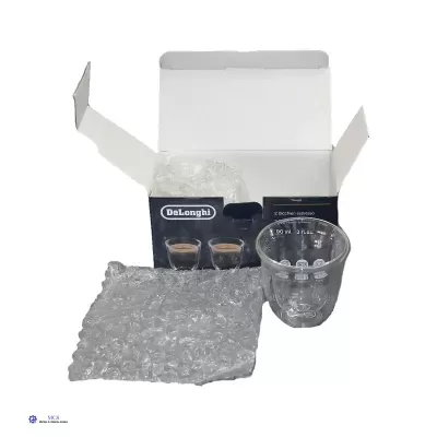 Copos de Vidro Duplo De’Longhi para Expresso – 90 ml (Conjunto de 2) | Ref. DLSC310
