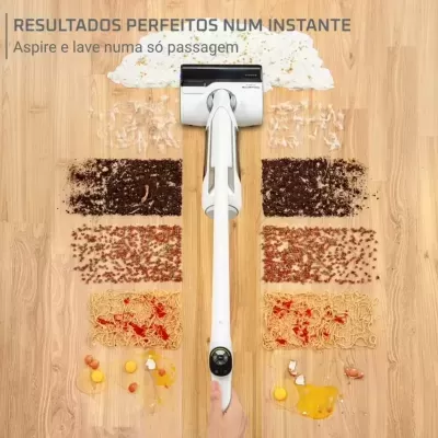 Rowenta X-Clean 10 GZ7035WO – Máquina de Limpeza 2 em 1 | Lava e Aspira | Sem Fios | Autonomia 60 min | Auto-limpeza