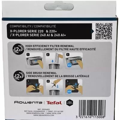 Filtro de alto desempenho e escova lateral ZR294002