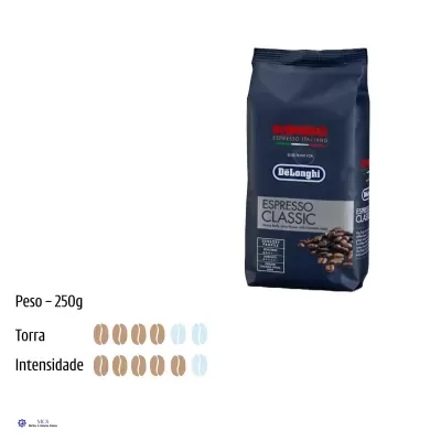 Conjunto Degustação de Café em Grão De’Longhi Kimbo – 4 Blends + 2 Copos Espresso (DLSC316)