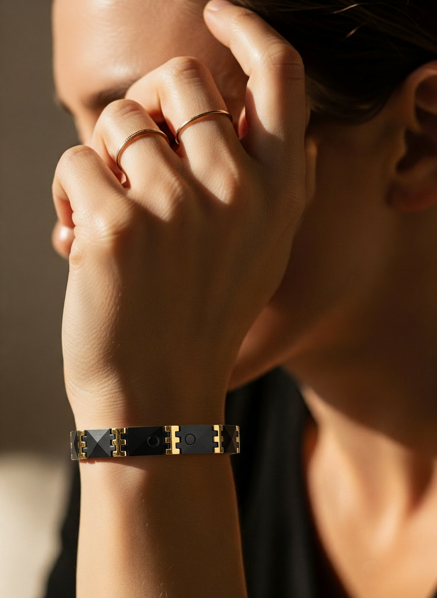 Pulseira Black Gold Link