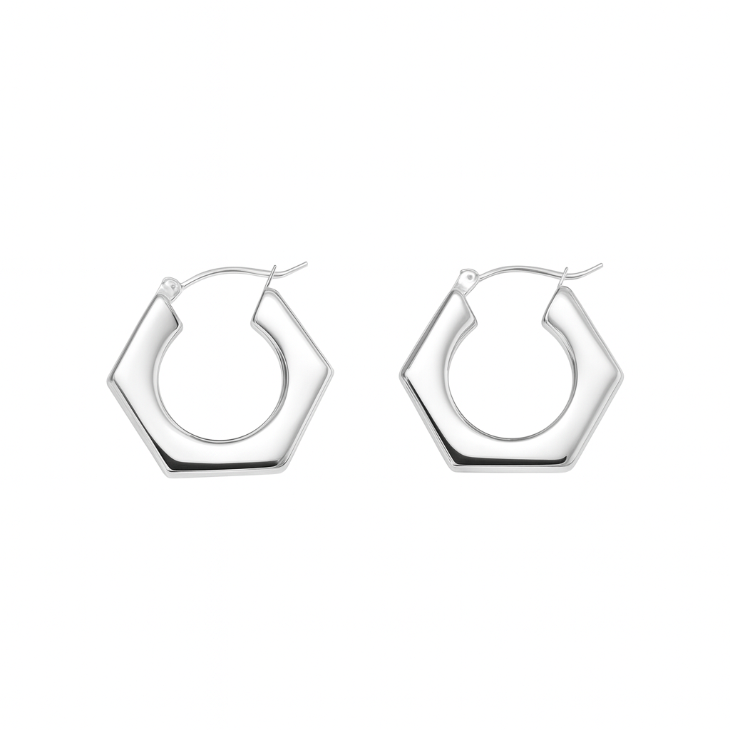 Brincos Hexa Shine