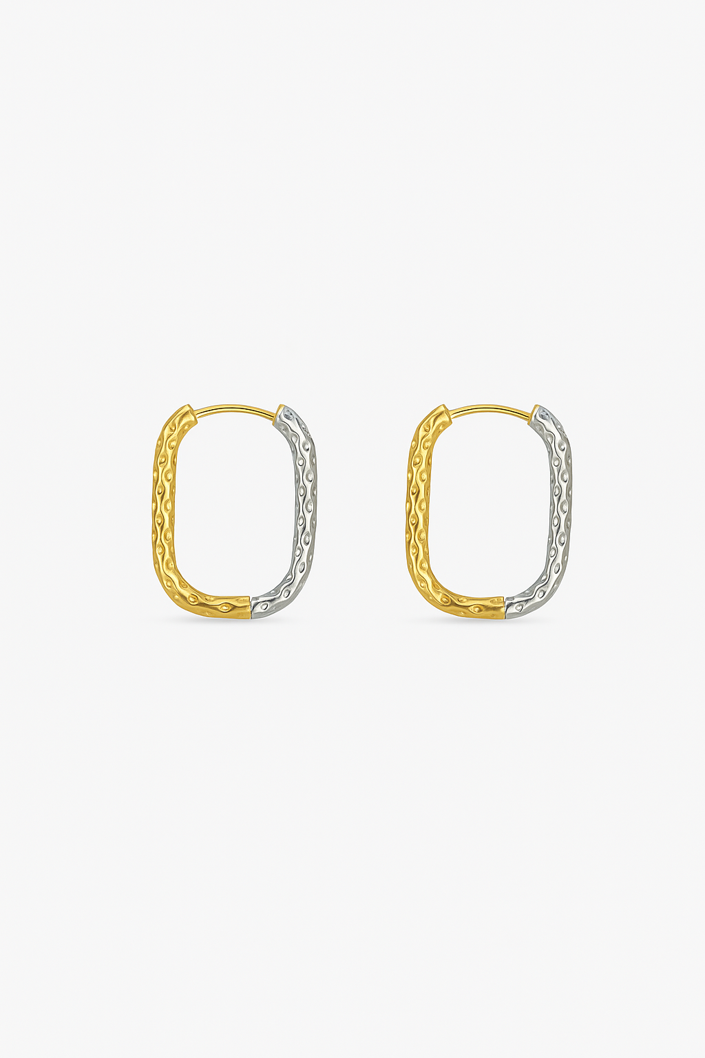 Brincos Square Bicolor