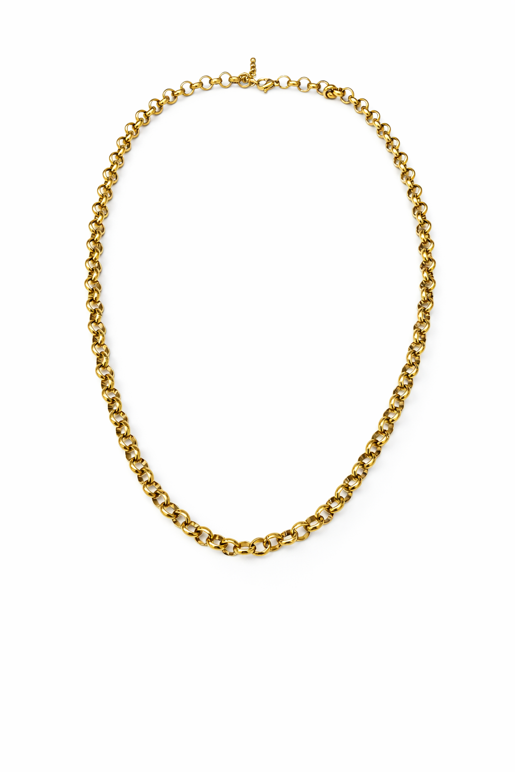 Colar de corrente dourada