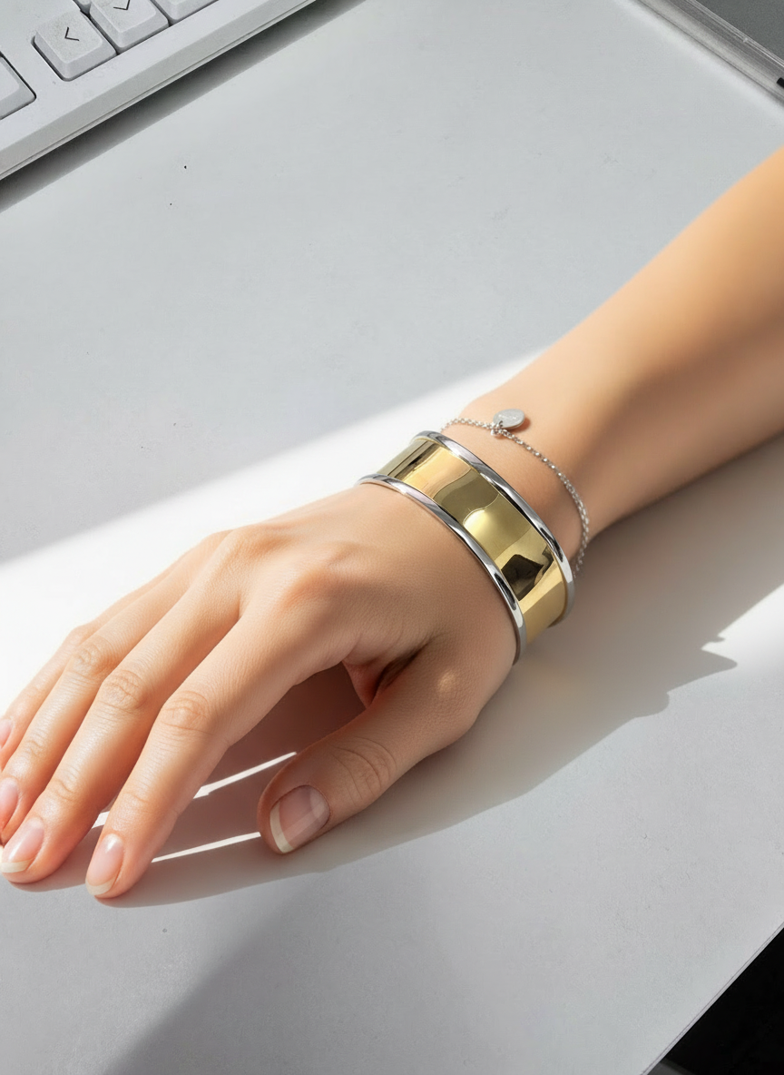 Pulseira Bold Bicolor