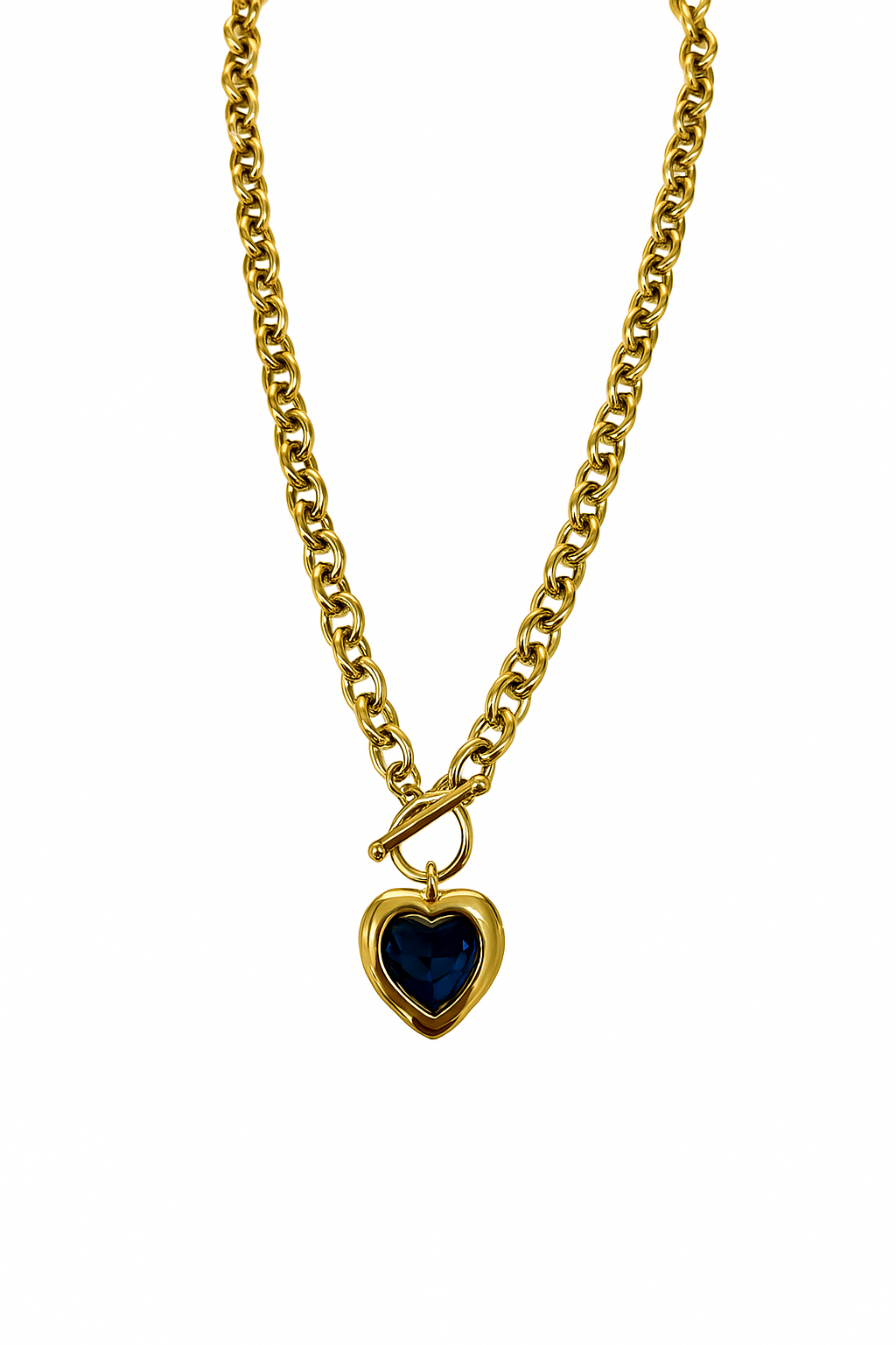 Colar Coração Dourado Lux