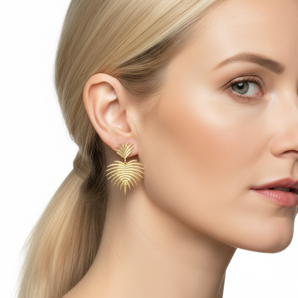 Brincos Helena Palms