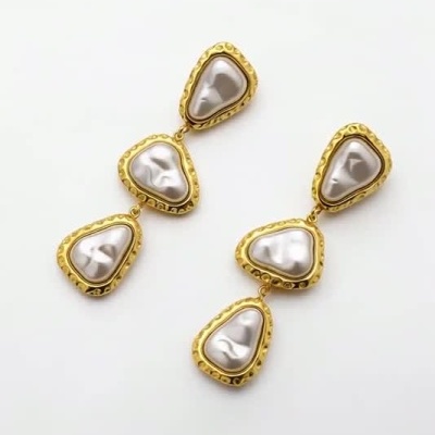 Brincos Pearl Drop Lux