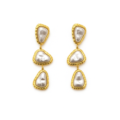 Brincos Pearl Drop Lux