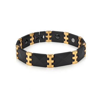 Pulseira Black Gold Link