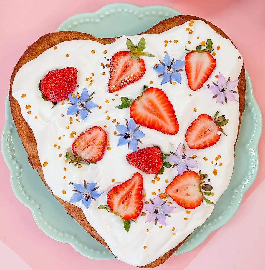 Bolo do coração (sem farinha e ovos)