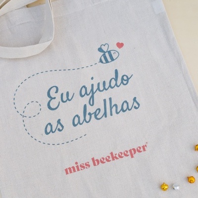 Saco Algodão Eu Ajudo as Abelhas