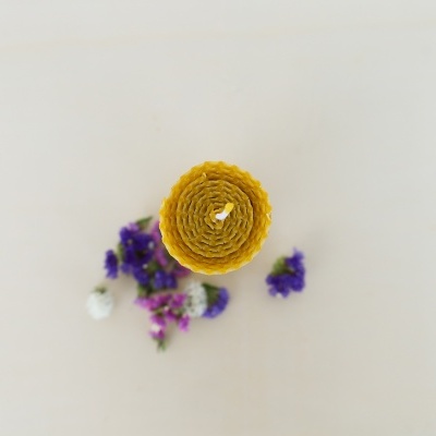 Vela Média de Cera de Abelha