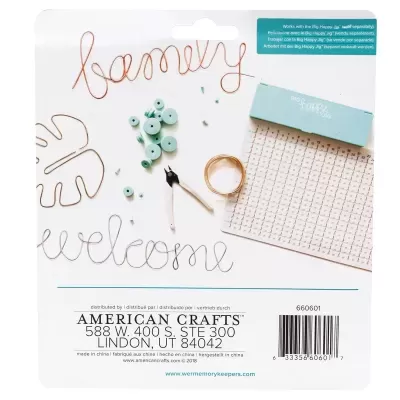 Kit de artesanato American Crafts com arame, contas verdes e alicate
